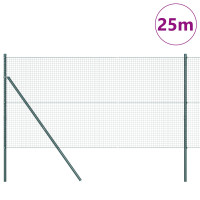 Produktbild för Markfixerat Svetsat Stängsel 25 x 1,4 m (B x H)