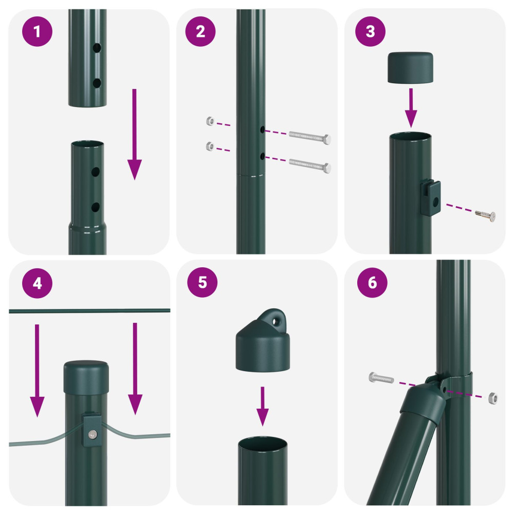 Produktbild för Markfixerat Svetsat Stängsel 25 x 1,4 m (B x H)