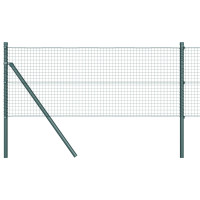 Produktbild för Utomhus Svetsat Trådstängsel Markfäste 50 x 0,6 m Grön Mesh