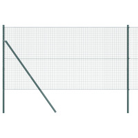 Produktbild för Utomhus Svetsat Trådstängsel Markfäste 50 x 1,2 m Grön Mesh