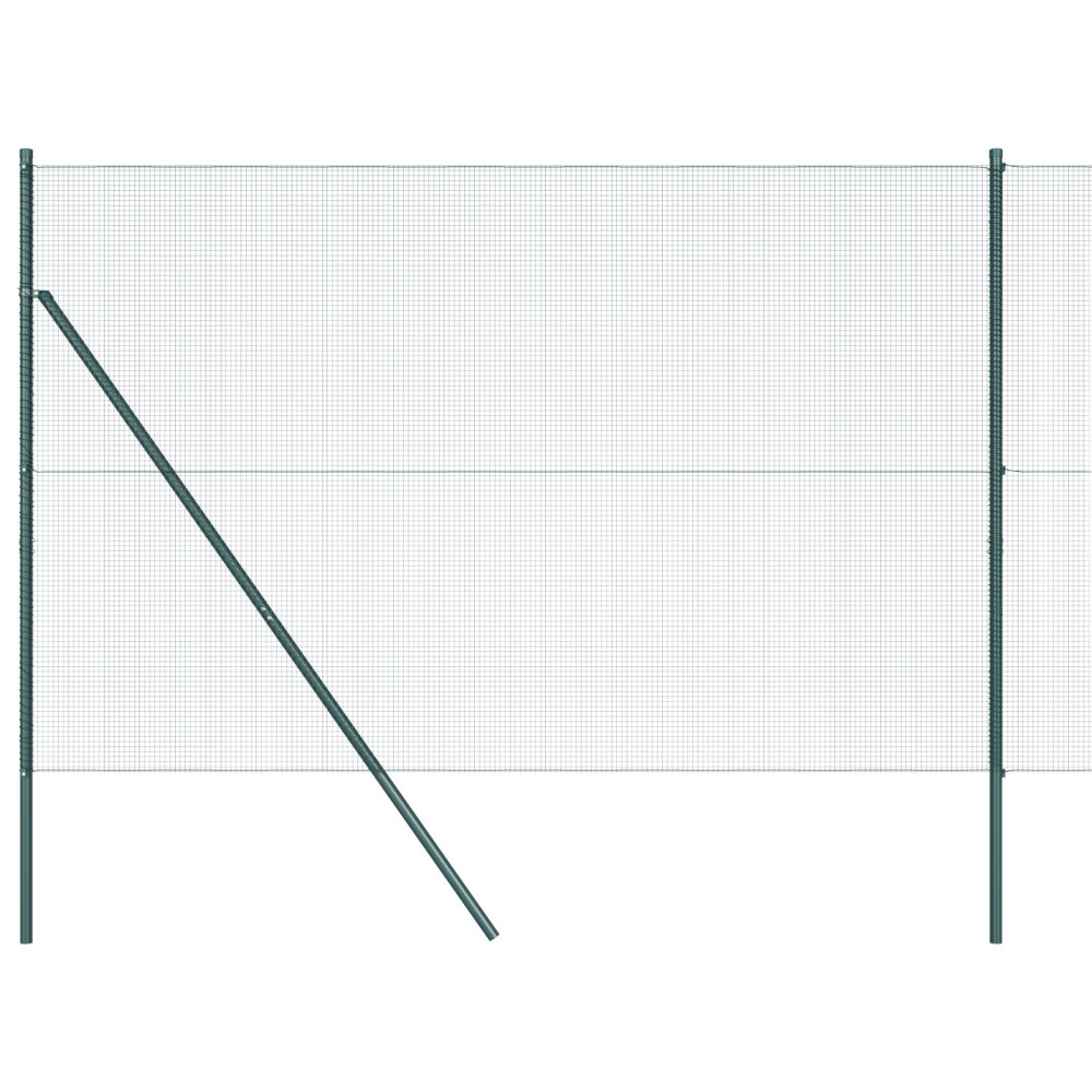 Produktbild för Svetsat trådgaller markfäste 50 x 1,5 m PVC-belagda stål Grön