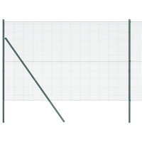 Produktbild för Svetsat trådgaller markfäste 50 x 1,5 m PVC-belagda stål Grön