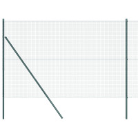 Produktbild för Svetsat trådgaller markfäste 50 x 1,5 m PVC-belagda stål Grön