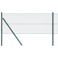 Produktbild för Utomhus Svetsat Trådstängsel Markfäste 100 x 0,6 m Grön Mesh