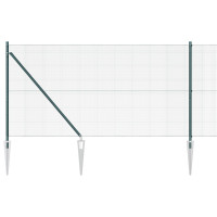 Produktbild för Svetsat trådgalleri med piggar 10 x 1 m (B x H)
