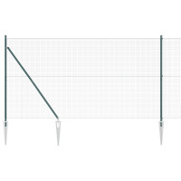 Produktbild för Utomhus svetsat trådsgaller med spikar 25 x 1,4 m Grön Mesh