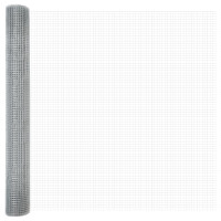 Produktbild för Svetsat Stålstaket med Betongbas 50 x 1,2 m Galvaniserat stål