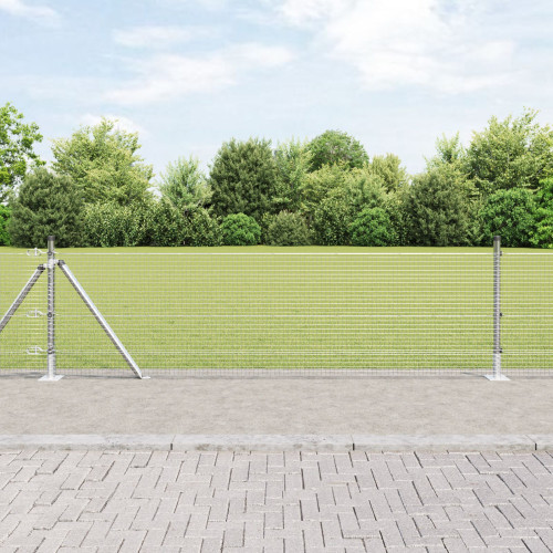 vidaXL Utomhus svetsat trådstängsel med betongfundament 100 x 0,4 m