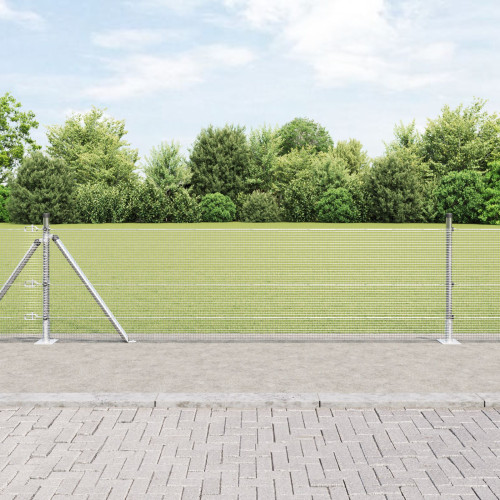 vidaXL Utomhus svetsat trådstängsel med betongfundament 100 x 0,6 m