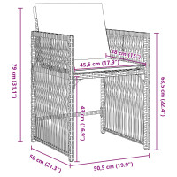 Produktbild för Trädgårdsmöbelset 5 pcs Beige konstrotting