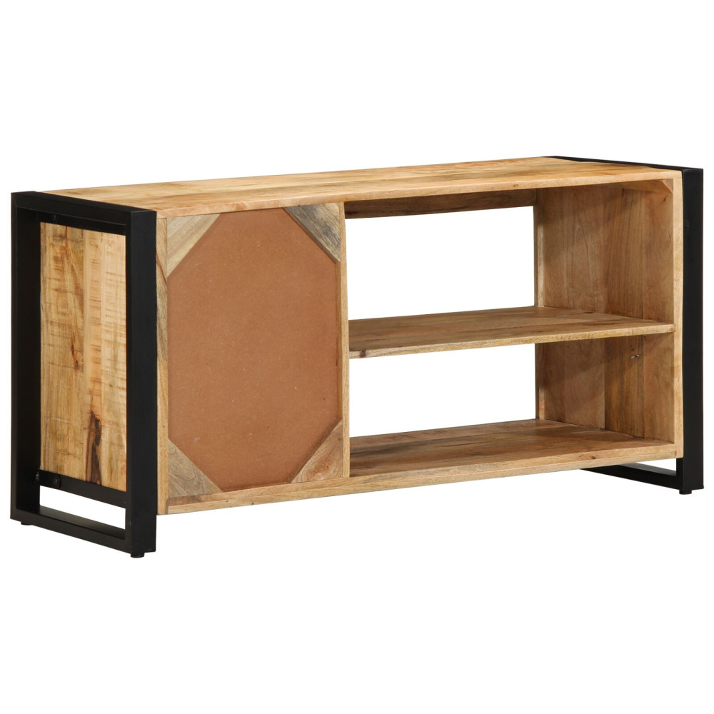 Produktbild för Skobänk Brun 100 x 40 x 50 cm Massivt Mangoträ