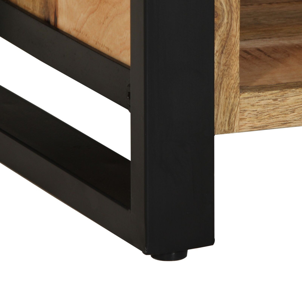 Produktbild för Skobänk Brun 100 x 40 x 50 cm Massivt Mangoträ