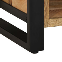 Produktbild för Skobänk Brun 100 x 40 x 50 cm Massivt Mangoträ