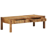 Produktbild för Kaffeebord med låda Brun 110 x 54 x 35 cm Solid återvunnen trä