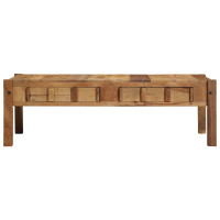 Produktbild för Kaffeebord med låda Brun 110 x 54 x 35 cm Solid återvunnen trä