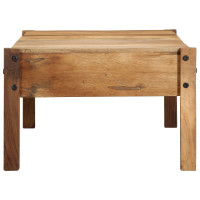 Produktbild för Kaffeebord med låda Brun 110 x 54 x 35 cm Solid återvunnen trä
