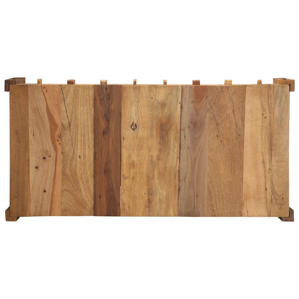 Produktbild för Kaffeebord med låda Brun 110 x 54 x 35 cm Solid återvunnen trä
