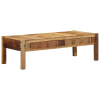 Produktbild för Kaffeebord med låda Brun 110 x 54 x 35 cm Solid återvunnen trä