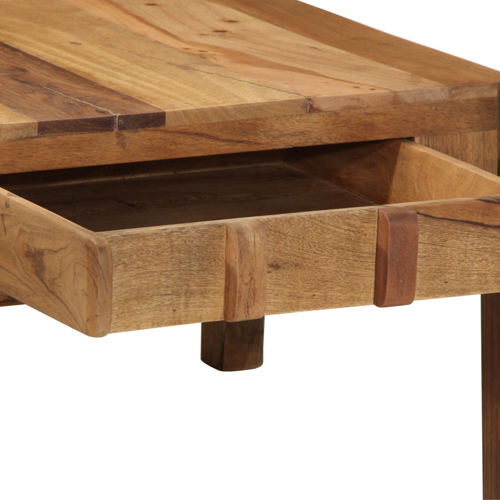 Produktbild för Kaffeebord med låda Brun 110 x 54 x 35 cm Solid återvunnen trä
