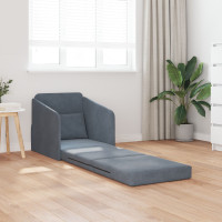 Produktbild för Soffsäng Mörkgrå 65 x 80 x 83 cm Sammet