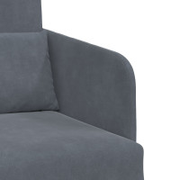 Produktbild för Soffsäng Mörkgrå 65 x 80 x 83 cm Sammet