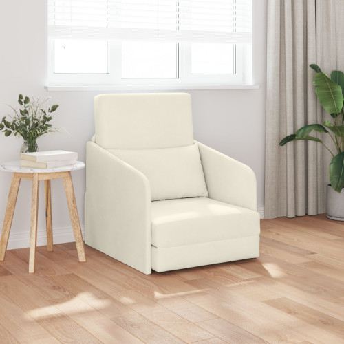 vidaXL Soffsäng Kräm 65 x 80 x 83 cm Sammet