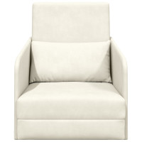 Produktbild för Soffsäng Kräm 65 x 80 x 83 cm Sammet