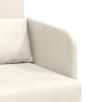 Produktbild för Soffsäng Kräm 65 x 80 x 83 cm Sammet
