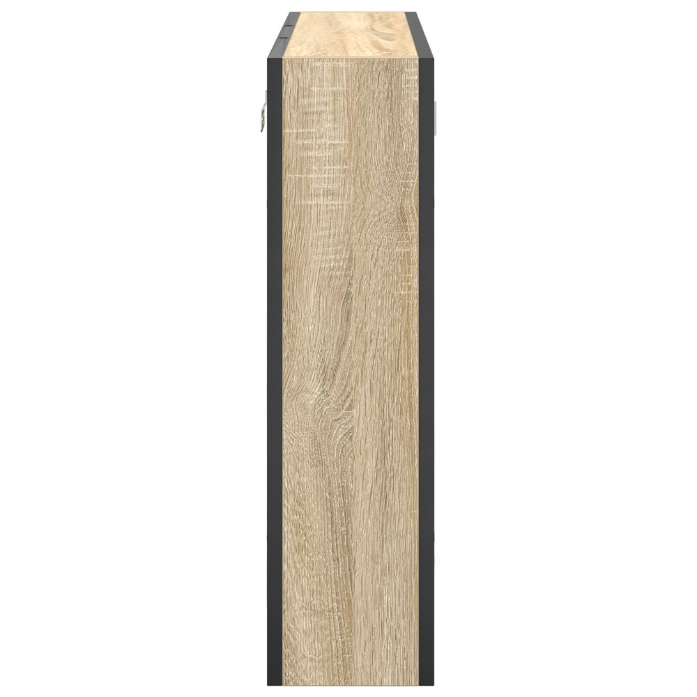 Produktbild för Spegelskåp med hylla Sonoma-ek 60 x 16 x 60 cm Konstruerat trä