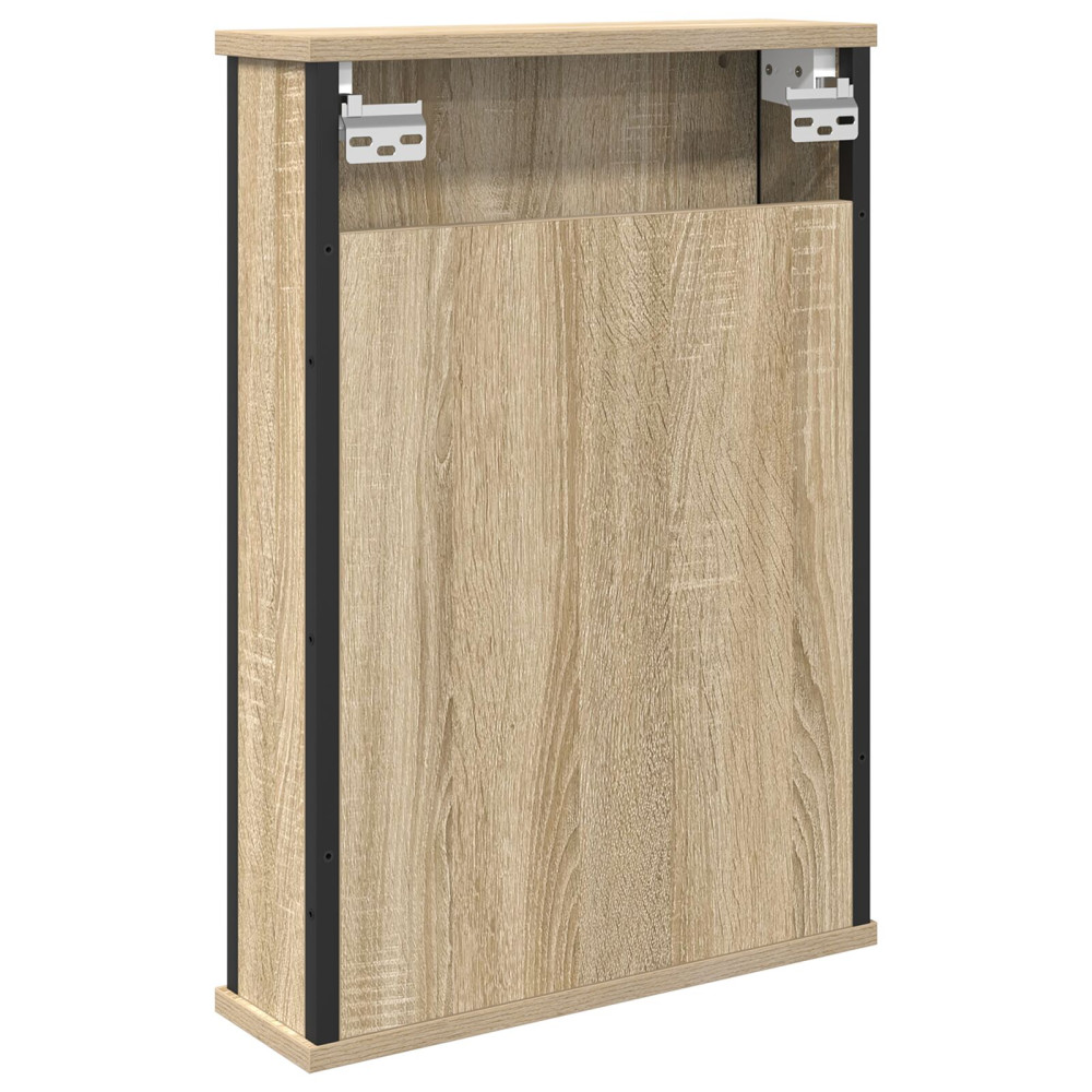 Produktbild för Spegelskåp med hylla Sonoma-ek 42 x 12 x 60 cm Konstruerat trä