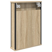 Produktbild för Spegelskåp med hylla Sonoma-ek 42 x 12 x 60 cm Konstruerat trä