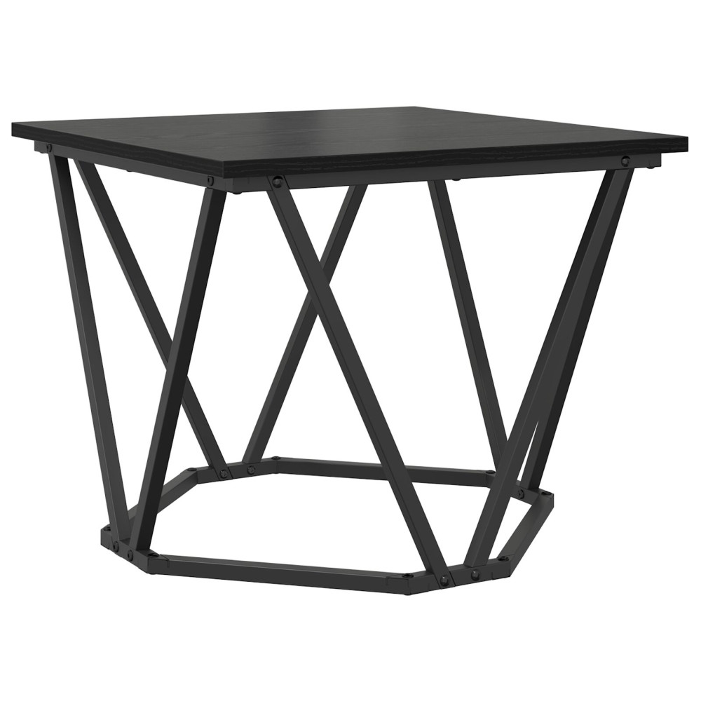 Produktbild för Sidobordsset 2 pcs Svart ek 50 x 50 x 40 cm