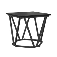 Produktbild för Sidobordsset 2 pcs Svart ek 50 x 50 x 40 cm