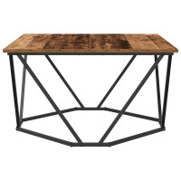 Produktbild för Kaffeebord Gammalt trä 80 x 80 x 45 cm Konstruerat trä och stål