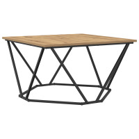 Produktbild för Kaffeebord Artisan Ek 80 x 80 x 45 cm Konstruerat trä och stål