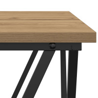 Produktbild för Kaffeebord Artisan Ek 80 x 80 x 45 cm Konstruerat trä och stål