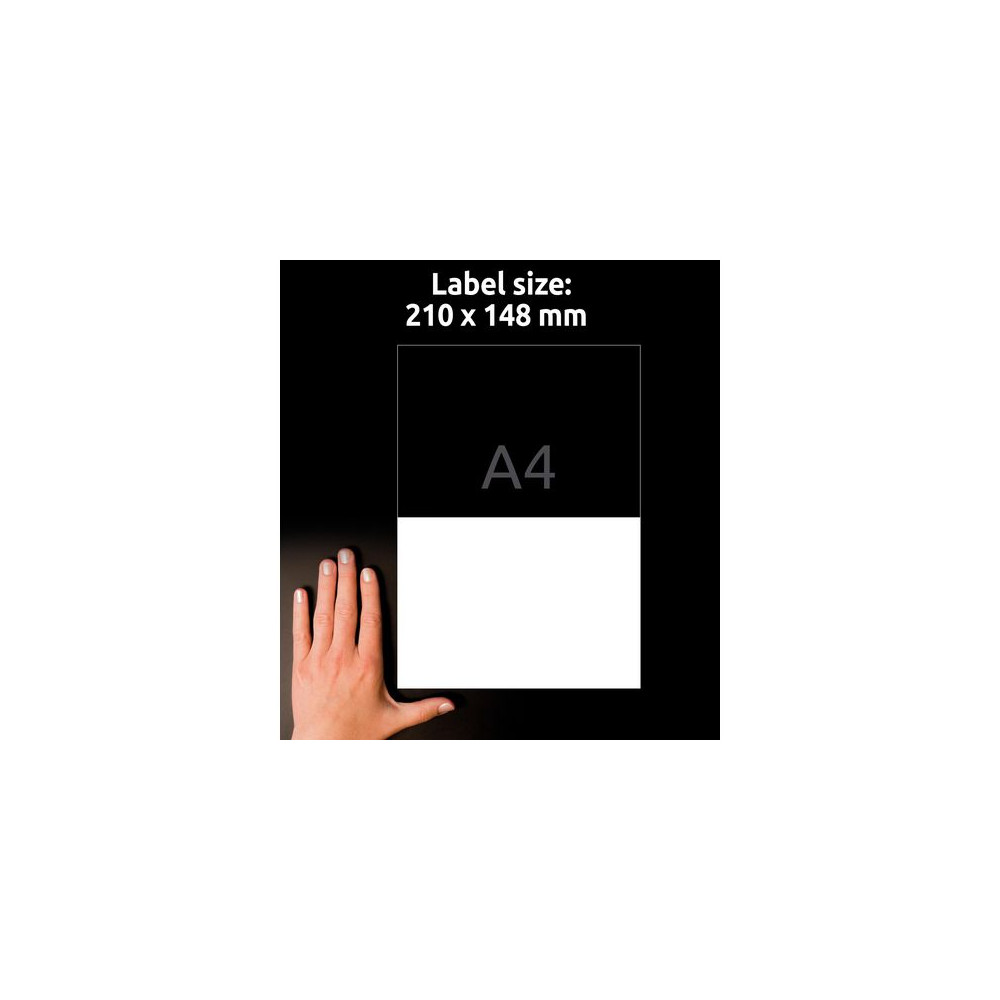 Produktbild för Etikett AVERY Stretch 210x148mm 20/fp