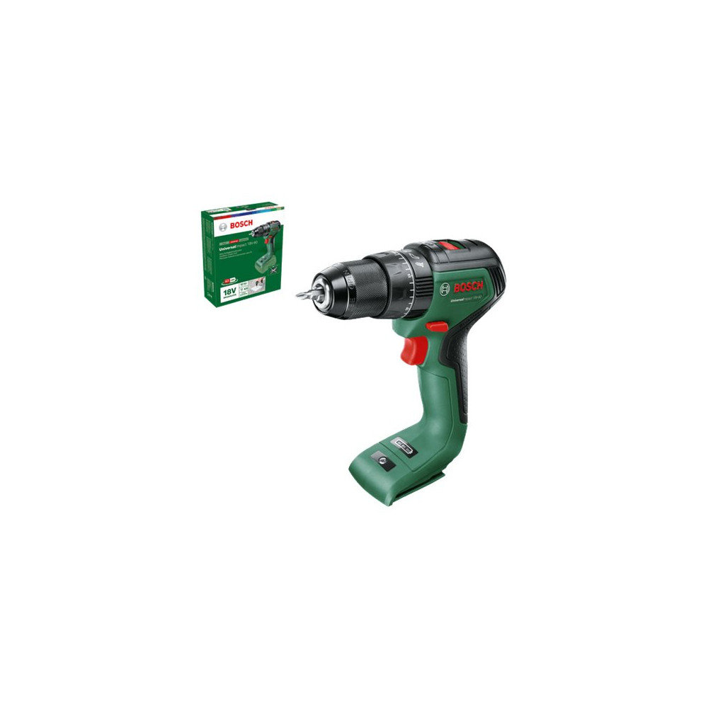 Produktbild för Bosch UniversalImpact 18V-60 - slagborr/skruvdragare - sladdlös - 2 hastigheter - inget batteri, ingen laddare