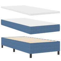 Produktbild för Bäddfjäder Blå och Vit 80 x 200 cm Kordread tyg