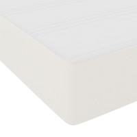 Produktbild för Bäddfjäder Grädde och vit 120 x 190 cm Kordread tyg