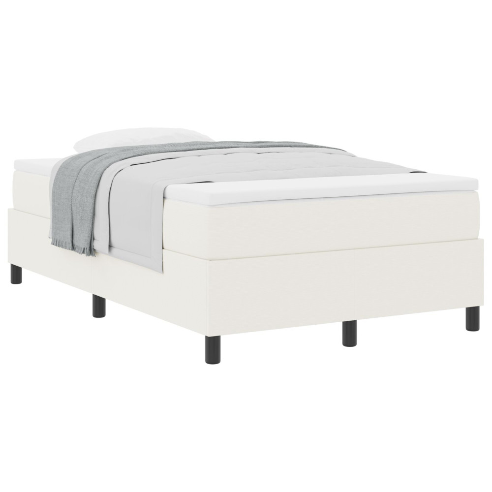 Produktbild för Bäddfjäder Grädde och vit 120 x 190 cm Kordread tyg