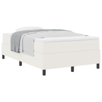 Produktbild för Bäddfjäder Grädde och vit 120 x 190 cm Kordread tyg