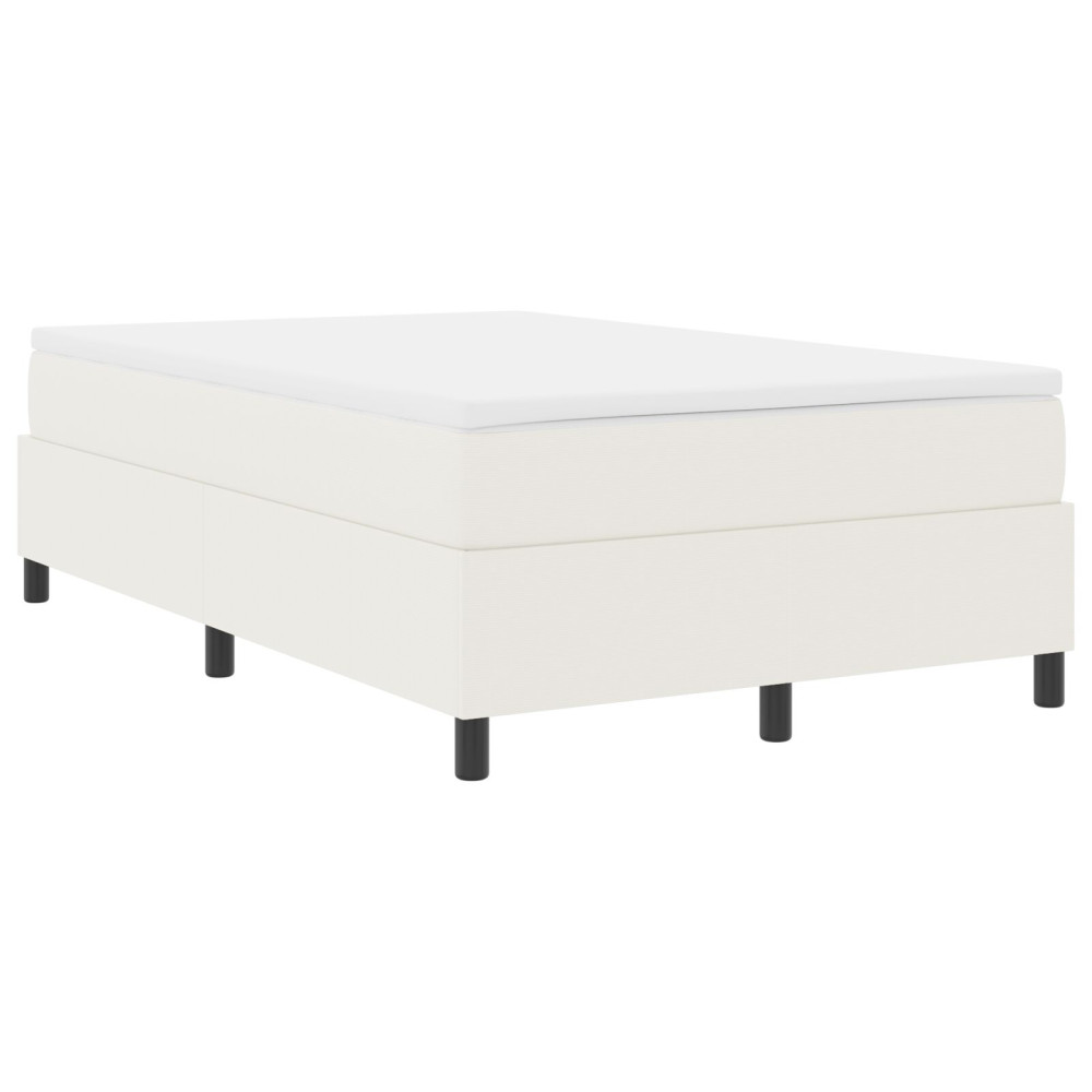 Produktbild för Bäddfjäder Grädde och vit 120 x 190 cm Kordread tyg