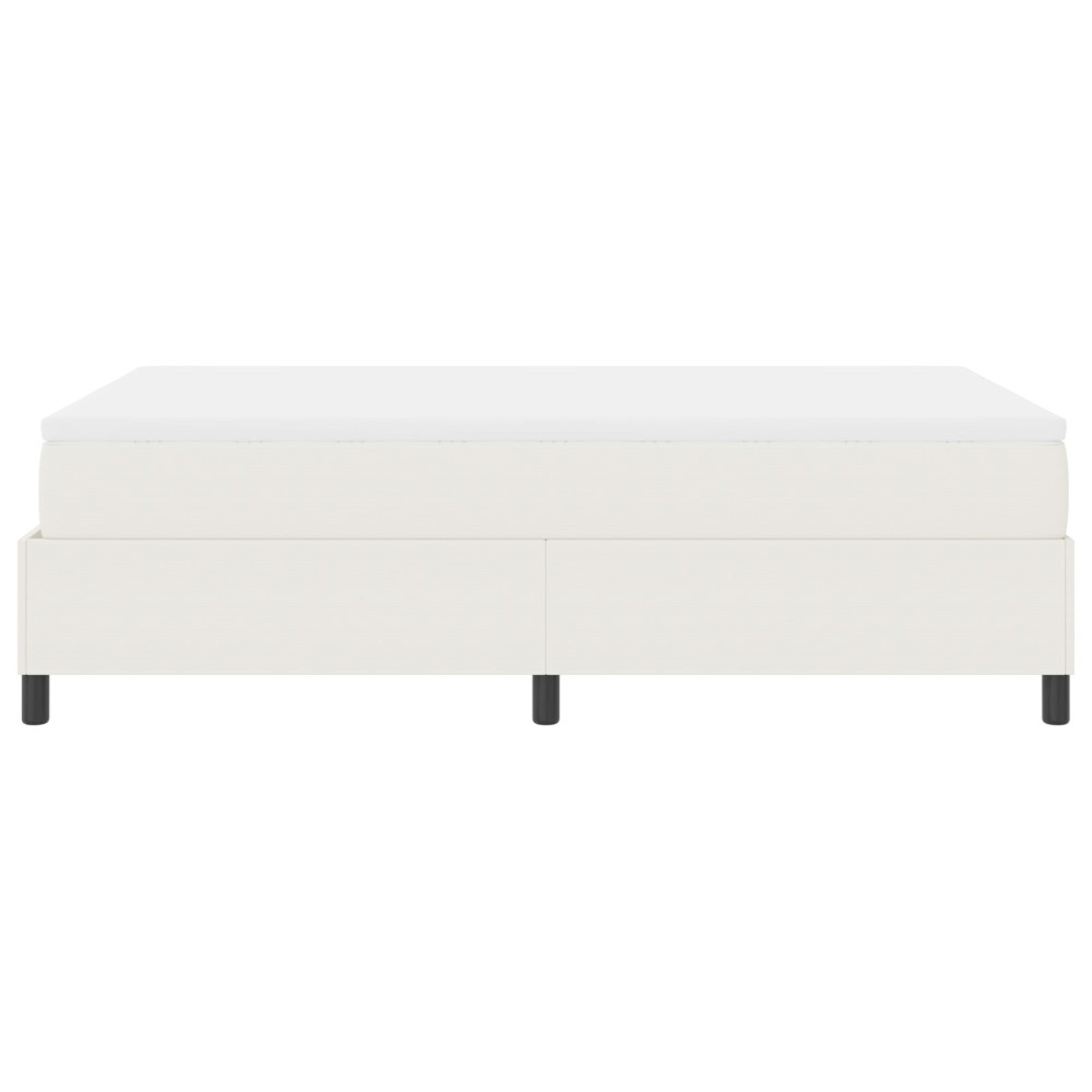 Produktbild för Bäddfjäder Grädde och vit 120 x 190 cm Kordread tyg