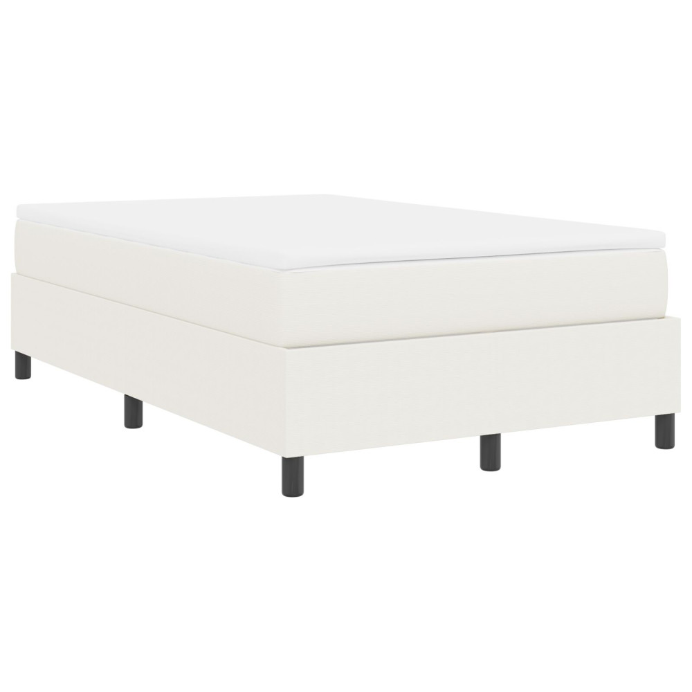 Produktbild för Bäddfjäder Grädde och vit 120 x 190 cm Kordread tyg