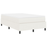 Produktbild för Bäddfjäder Grädde och vit 120 x 190 cm Kordread tyg