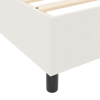 Produktbild för Bäddfjäder Grädde och vit 120 x 190 cm Kordread tyg