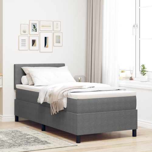 vidaXL Bäddfjäder Ljusgrå och vit. 80 x 200 cm Kordread tyg
