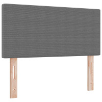Produktbild för Bäddfjäder Ljusgrå och vit. 80 x 200 cm Kordread tyg