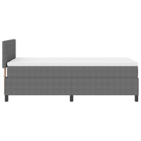 Produktbild för Bäddfjäder Ljusgrå och vit. 80 x 200 cm Kordread tyg